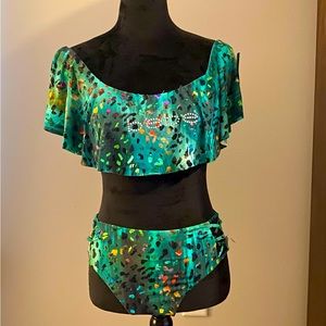 Bebe Two Piece Swimsuit NWT Size Large